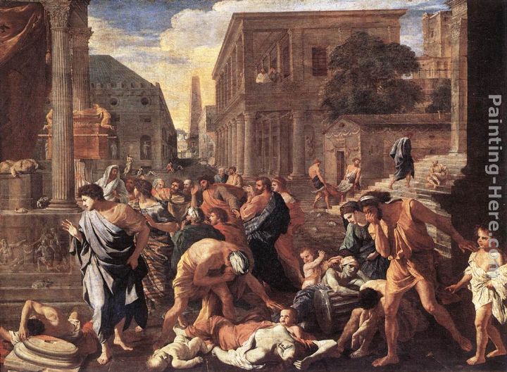 The Plague at Ashod painting - Nicolas Poussin The Plague at Ashod art painting